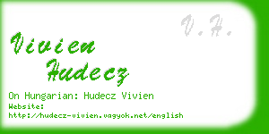 vivien hudecz business card